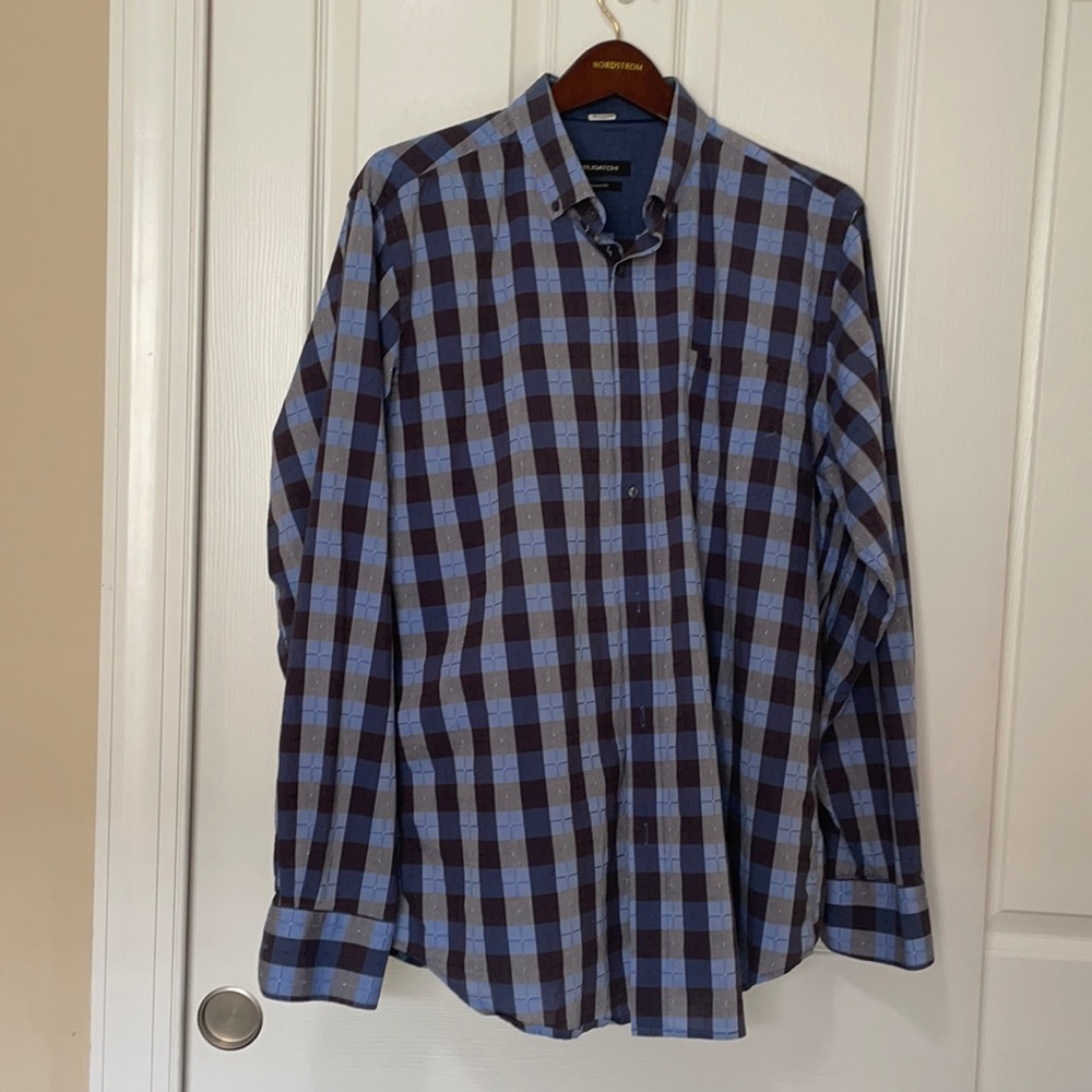 Beautiful Bugatchi Plaid Casual Shirt